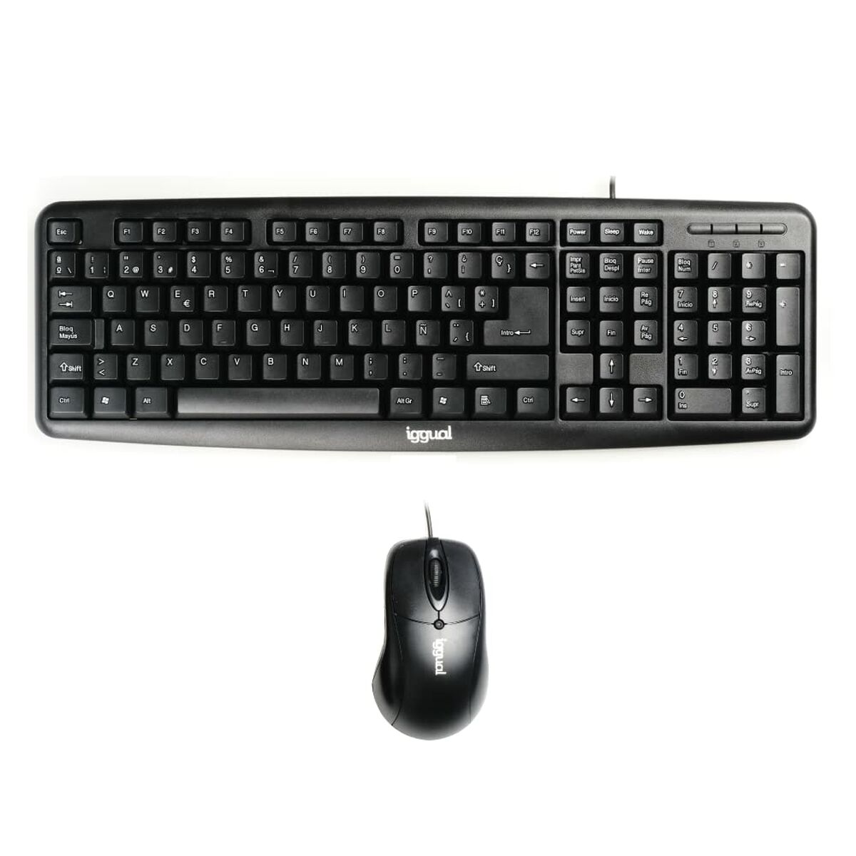 clavier et souris iggual COM-CK-BASIC QWERTY USB
